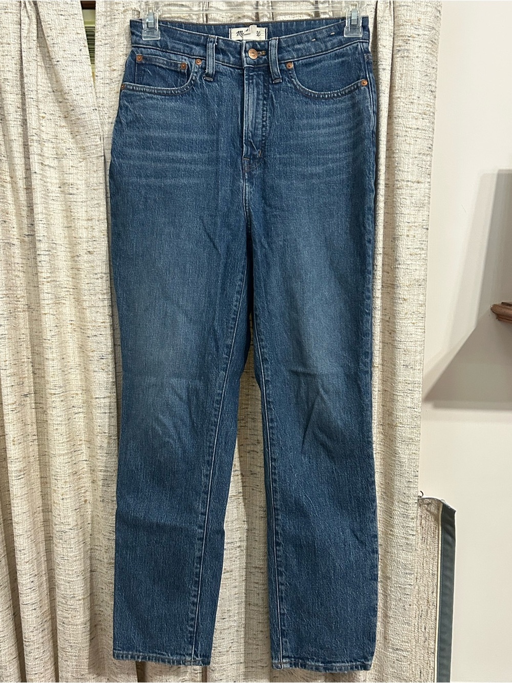 Madewell The Curvy Perfect Vintage Jean Decatur Wash High-Rise Tapered Size 28